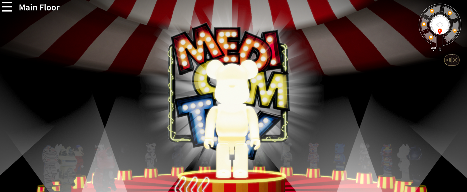 Medicom Toy Exhibition In Virtual 制作実績 株式会社zizo 東京 大阪 名古屋のweb制作 デザイン会社